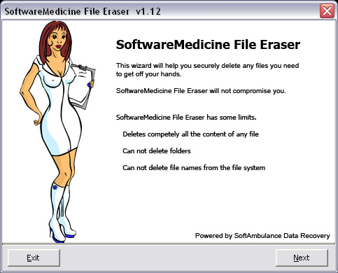 SoftwareMedicine File Eraser 1.02 screenshot